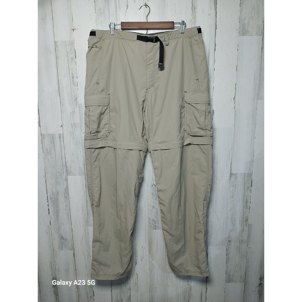 REI Convertible Pants Men Size XLx34 (Act. 39x34) Beige Outdoor Hiking